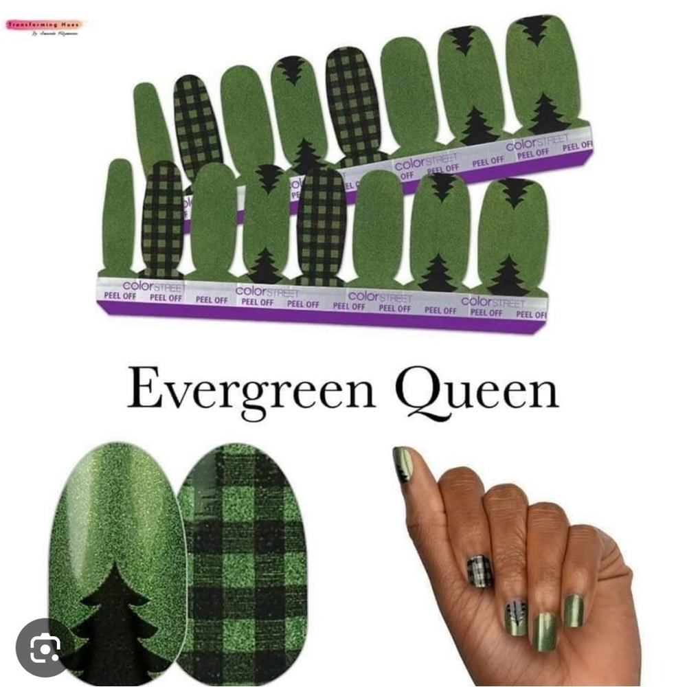 3/$25 COLORSTREET NAIL POLISH STRIPS “EVERGREEN QUEEN” LIMITED EDITION-BRAND NEW - Picture 3 of 6